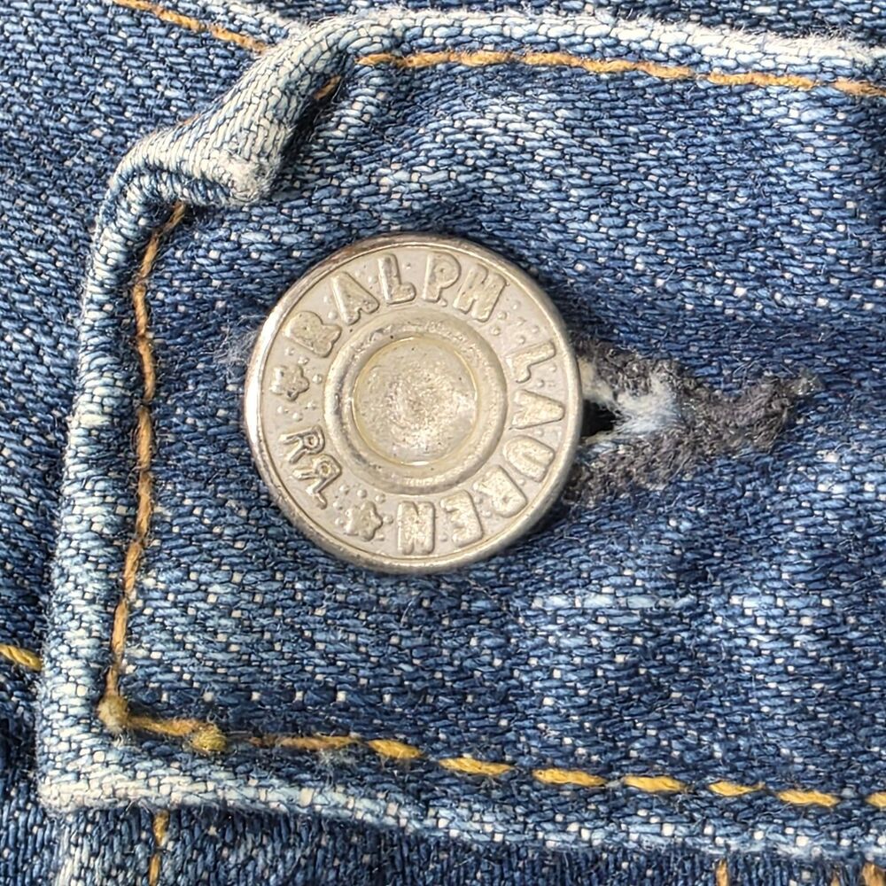 Double RL RRL Jeans Women's 30x34 Blue Japan Woven Selvedge Denim - Picture 4 of 13
